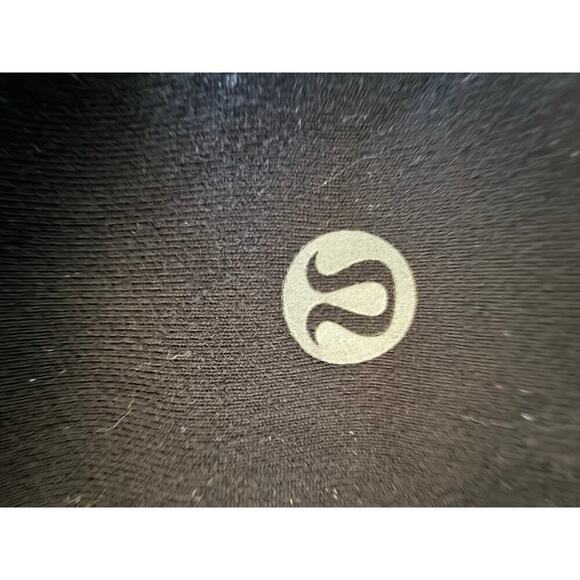 Lululemon Deep Breath 21” Crop Leggings Black Gym Yoga Workout Mesh Size 4 - Picture 6 of 8